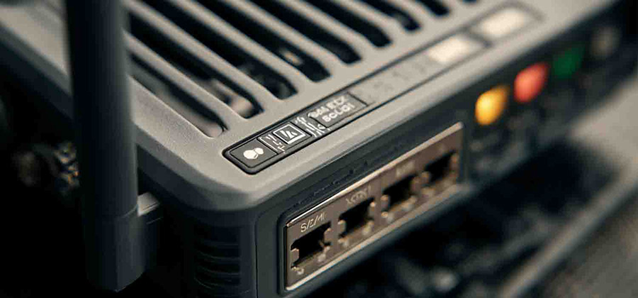 network router closeup
