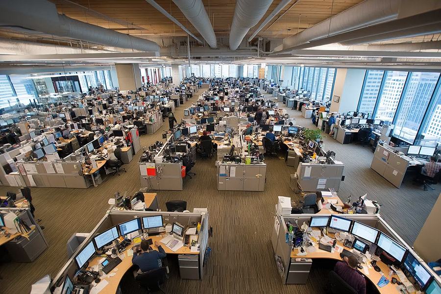 office top view